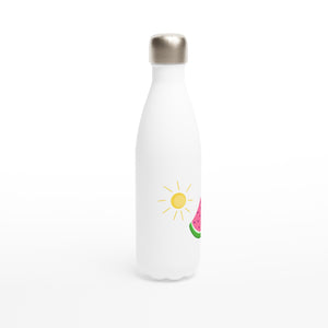 White 17oz Stainless Steel Water Bottle