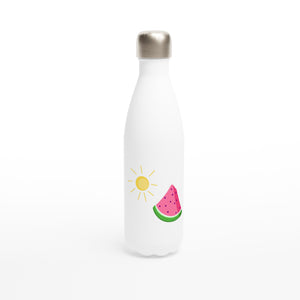 White 17oz Stainless Steel Water Bottle